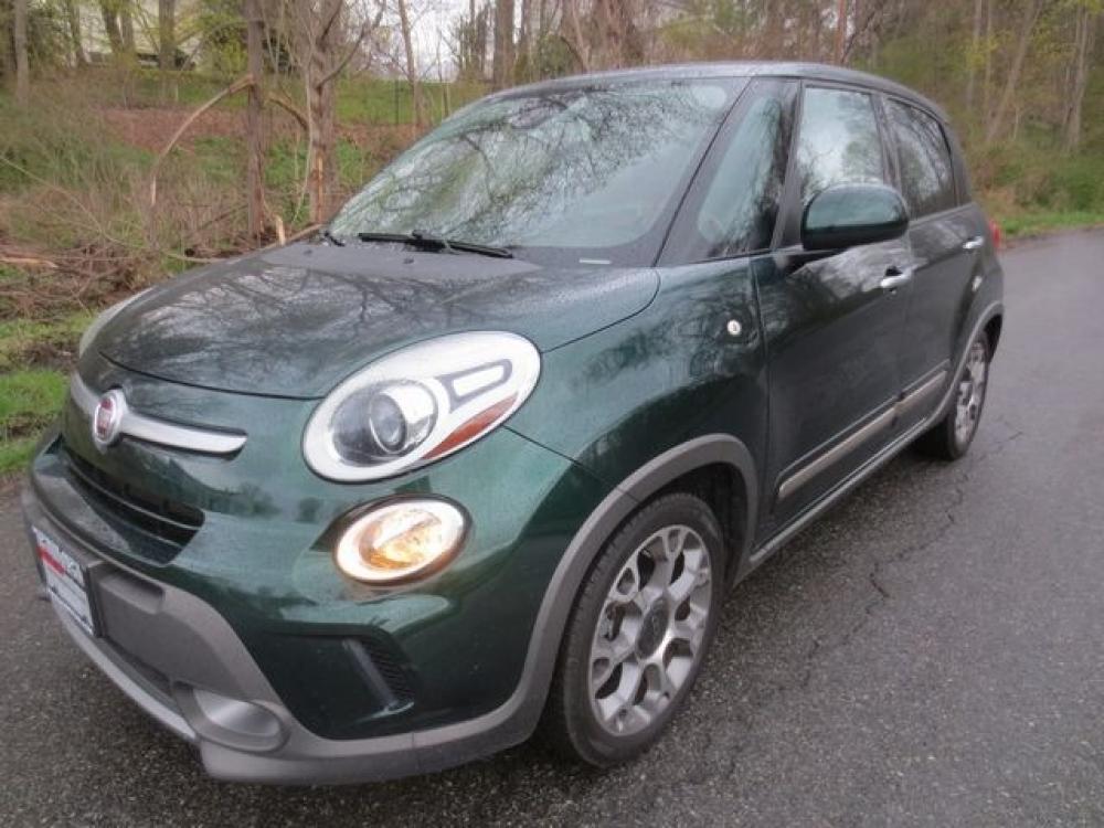 2014 Green /Black FIAT 500L Trekking (ZFBCFADH1EZ) with an 1.4L 4cyl Turbo engine, Manual transmission, located at 270 US Route 6, Mahopac, NY, 10541, (845) 621-0895, 41.349022, -73.755280 - Photo #0