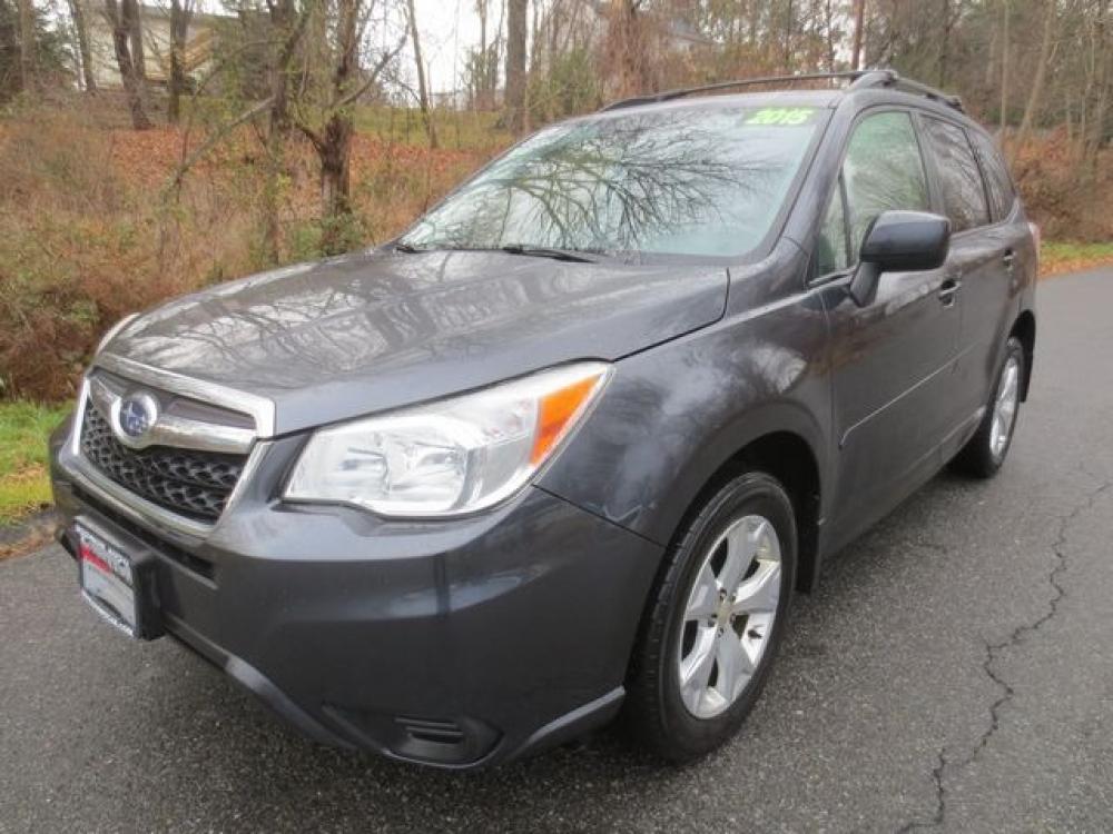 2015 Gray /Gray Subaru Forester Premium (JF2SJADC6FH) with an 2.5L4cyl engine, Automatic transmission, located at 270 US Route 6, Mahopac, NY, 10541, (845) 621-0895, 41.349022, -73.755280 - Photo #0