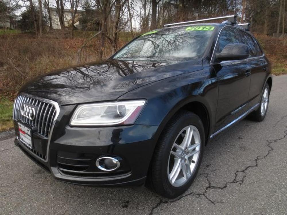 2014 Black /Black Audi Q5 Premium (WA1LFAFP1EA) with an 2.0L 4cyl Turbo engine, Automatic transmission, located at 270 US Route 6, Mahopac, NY, 10541, (845) 621-0895, 41.349022, -73.755280 - Photo #0