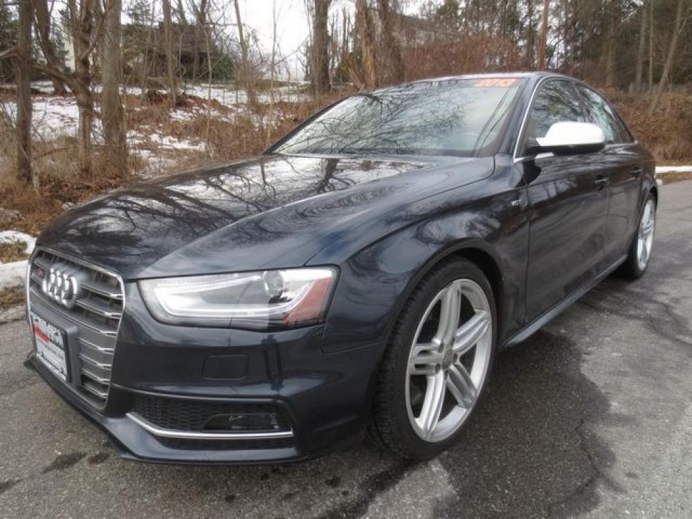 2013 Blue /Black Audi S4 Premium (WAUBGAFL7DA) with an 3.0L v6 Supercharged engine, Automatic transmission, located at 270 US Route 6, Mahopac, NY, 10541, (845) 621-0895, 41.349022, -73.755280 - Photo #0
