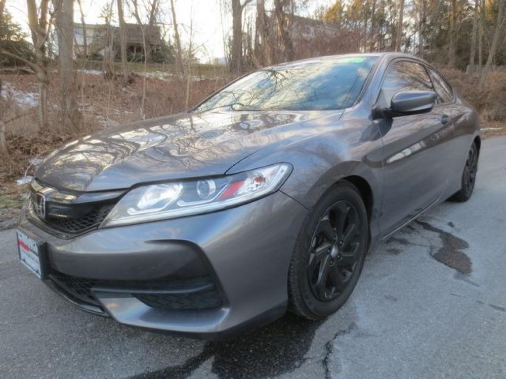 2016 Gray Honda Accord LX-S Coupe CVT (1HGCT1B40GA) with an 2.4L L4 DOHC 16V engine, CVT transmission, located at 270 US Route 6, Mahopac, NY, 10541, (845) 621-0895, 41.349022, -73.755280 - Photo #0