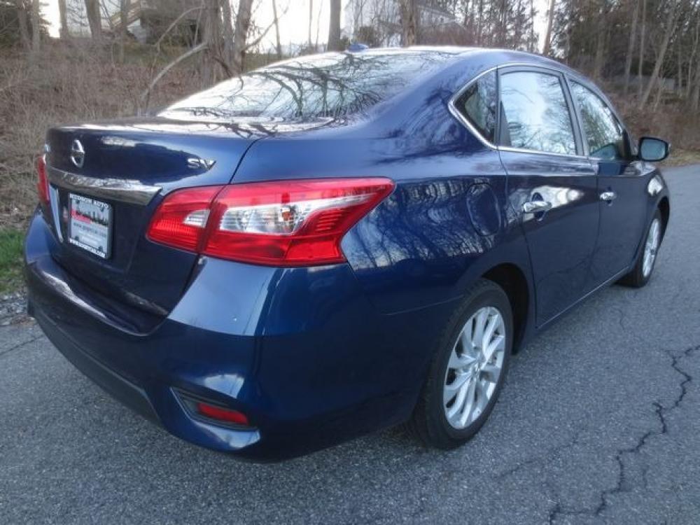 2018 Blue /Black Nissan Sentra SV (3N1AB7AP1JY) with an 1.8L 4cyl engine, Automatic transmission, located at 270 US Route 6, Mahopac, NY, 10541, (845) 621-0895, 41.349022, -73.755280 - Photo #3