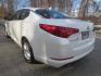 2011 White /Tan Kia Optima EX (KNAGM4A74B5) with an 2.4L L4 DOHC 16V engine, 6-Speed Automatic transmission, located at 270 US Route 6, Mahopac, NY, 10541, (845) 621-0895, 41.349022, -73.755280 - Photo #4