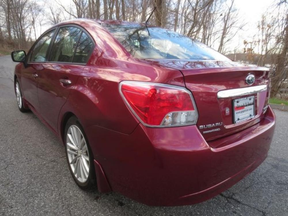 2012 Red /Black Subaru Impreza Limited 4-Door+S/R (JF1GJAH61CH) with an 2.0L H4 DOHC 16V engine, Automatic transmission, located at 270 US Route 6, Mahopac, NY, 10541, (845) 621-0895, 41.349022, -73.755280 - Photo #4