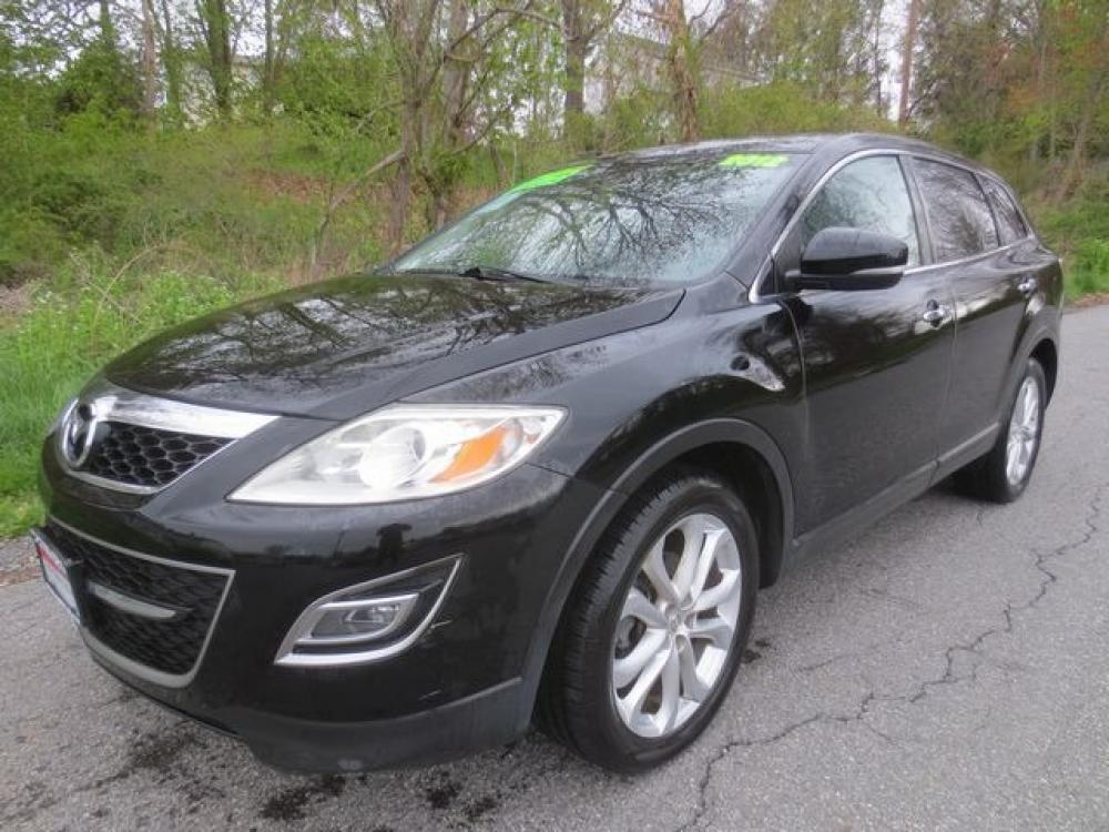 2012 Black /Black Mazda CX-9 Grand Touring AWD (JM3TB3DV8C0) with an 3.7L V6 DOHC 24V engine, 6-Speed Automatic transmission, located at 270 US Route 6, Mahopac, NY, 10541, (845) 621-0895, 41.349022, -73.755280 - Photo #0