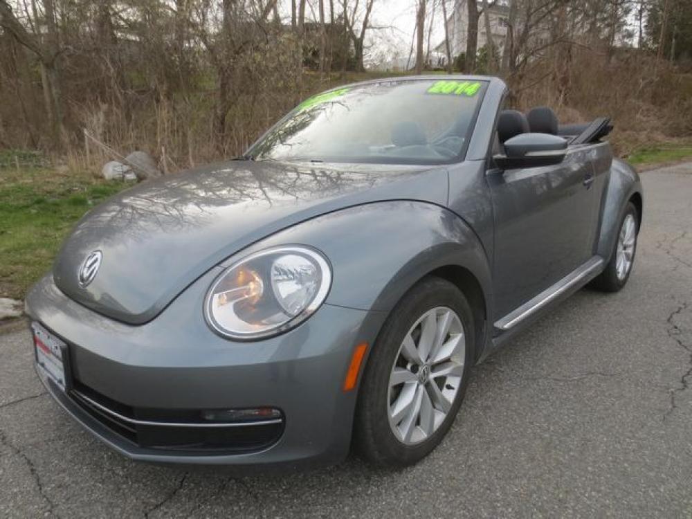 2014 Gray /Black Volkswagen Beetle TDI Convertible (3VW5L7ATXEM) with an 2.0L L4 DOHC 16V TURBO engine, Automatic transmission, located at 270 US Route 6, Mahopac, NY, 10541, (845) 621-0895, 41.349022, -73.755280 - Photo #0