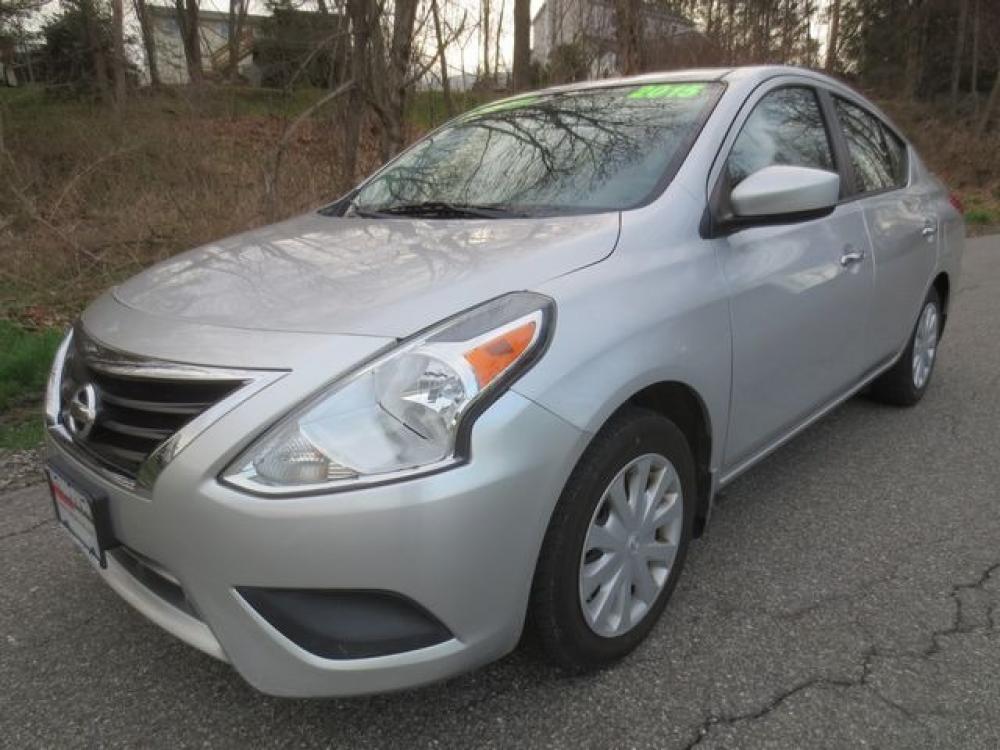 2015 Silver /GY Nissan Versa 1.6 SV (3N1CN7AP6FL) with an 1.6L L4 DOHC 16V engine, Automatic transmission, located at 270 US Route 6, Mahopac, NY, 10541, (845) 621-0895, 41.349022, -73.755280 - Photo #0