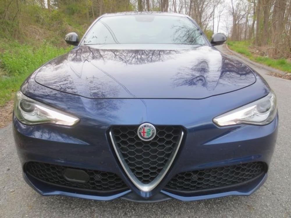 2017 Blue /Black Alfa Romeo Giulia Base AWD (ZARFAEDN2H7) with an 2.0L L4 DOHC 16V engine, 8A transmission, located at 270 US Route 6, Mahopac, NY, 10541, (845) 621-0895, 41.349022, -73.755280 - Photo #2