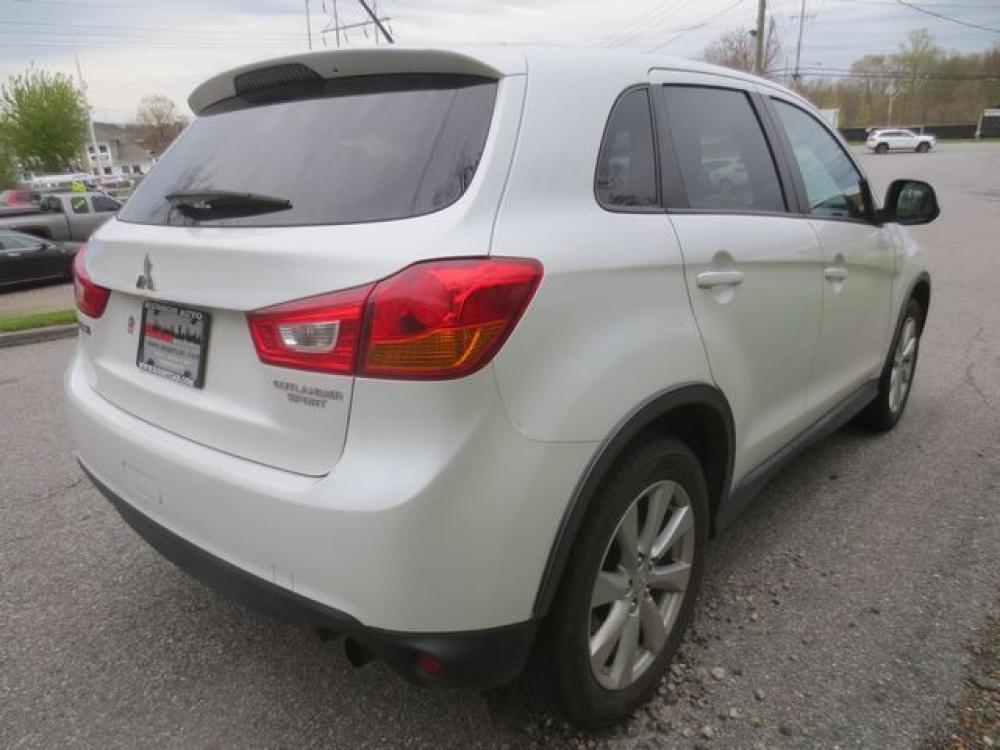 2014 White /Black Mitsubishi Outlander Sport ES 2WD (4A4AP3AU4EE) with an 2.0L L4 DOHC 16V engine, Automatic transmission, located at 270 US Route 6, Mahopac, NY, 10541, (845) 621-0895, 41.349022, -73.755280 - Photo #1