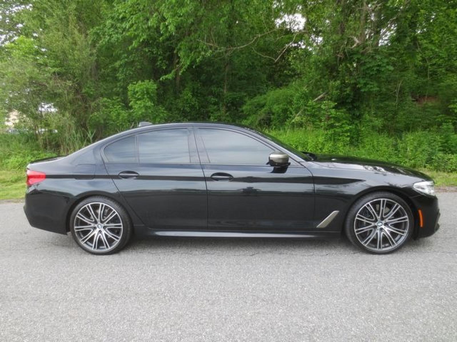 2019 Black /Black BMW 5-Series M550i xDrive (WBAJB9C51KB) with an 4.4L V8 DOHC 32V engine, Automatic transmission, located at 270 US Route 6, Mahopac, NY, 10541, (845) 621-0895, 41.349022, -73.755280 - Photo #10