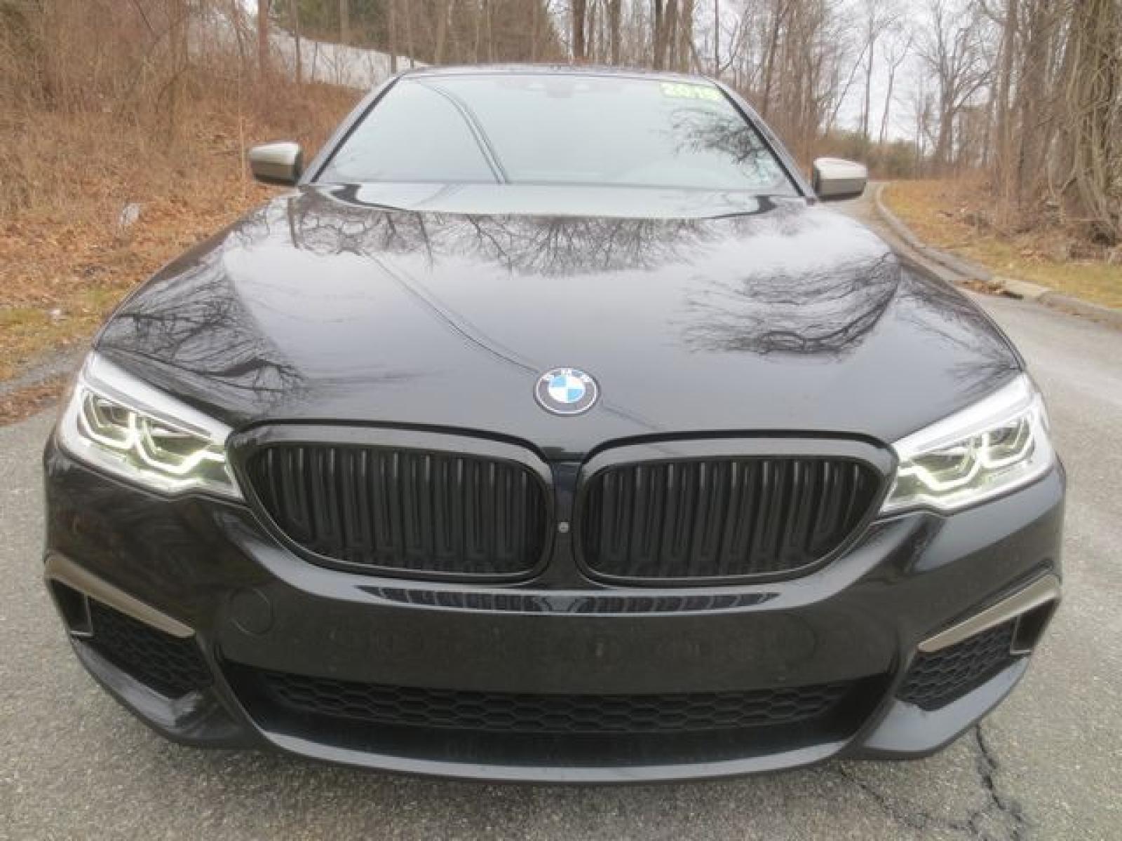2019 Black /Black BMW 5-Series M550i xDrive (WBAJB9C51KB) with an 4.4L V8 DOHC 32V engine, Automatic transmission, located at 270 US Route 6, Mahopac, NY, 10541, (845) 621-0895, 41.349022, -73.755280 - Photo #2