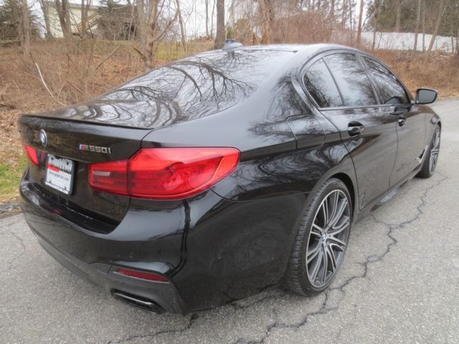 2019 Black /Black BMW 5-Series M550i xDrive (WBAJB9C51KB) with an 4.4L V8 DOHC 32V engine, Automatic transmission, located at 270 US Route 6, Mahopac, NY, 10541, (845) 621-0895, 41.349022, -73.755280 - Photo #3