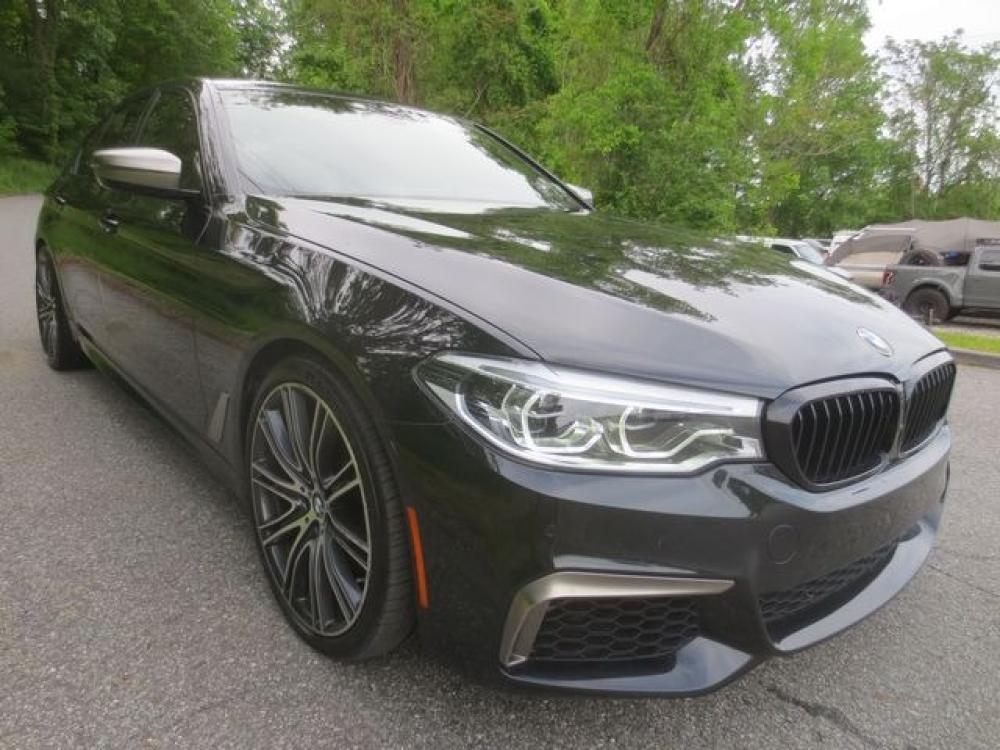 2019 Black /Black BMW 5-Series M550i xDrive (WBAJB9C51KB) with an 4.4L V8 DOHC 32V engine, Automatic transmission, located at 270 US Route 6, Mahopac, NY, 10541, (845) 621-0895, 41.349022, -73.755280 - Photo #1
