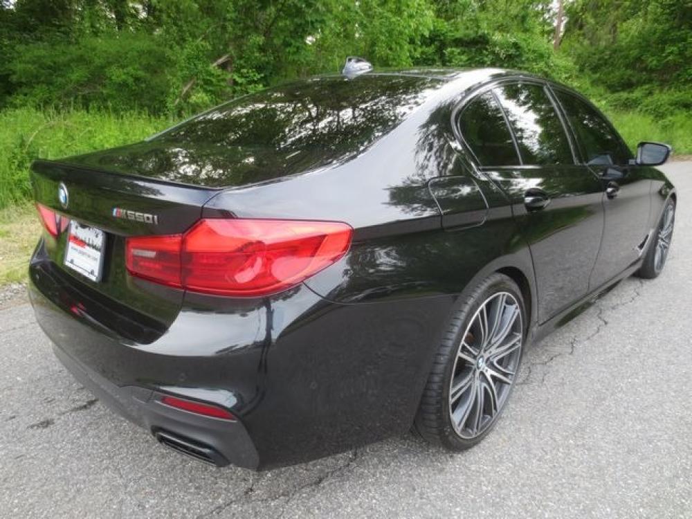2019 Black /Black BMW 5-Series M550i xDrive (WBAJB9C51KB) with an 4.4L V8 DOHC 32V engine, Automatic transmission, located at 270 US Route 6, Mahopac, NY, 10541, (845) 621-0895, 41.349022, -73.755280 - Photo #3