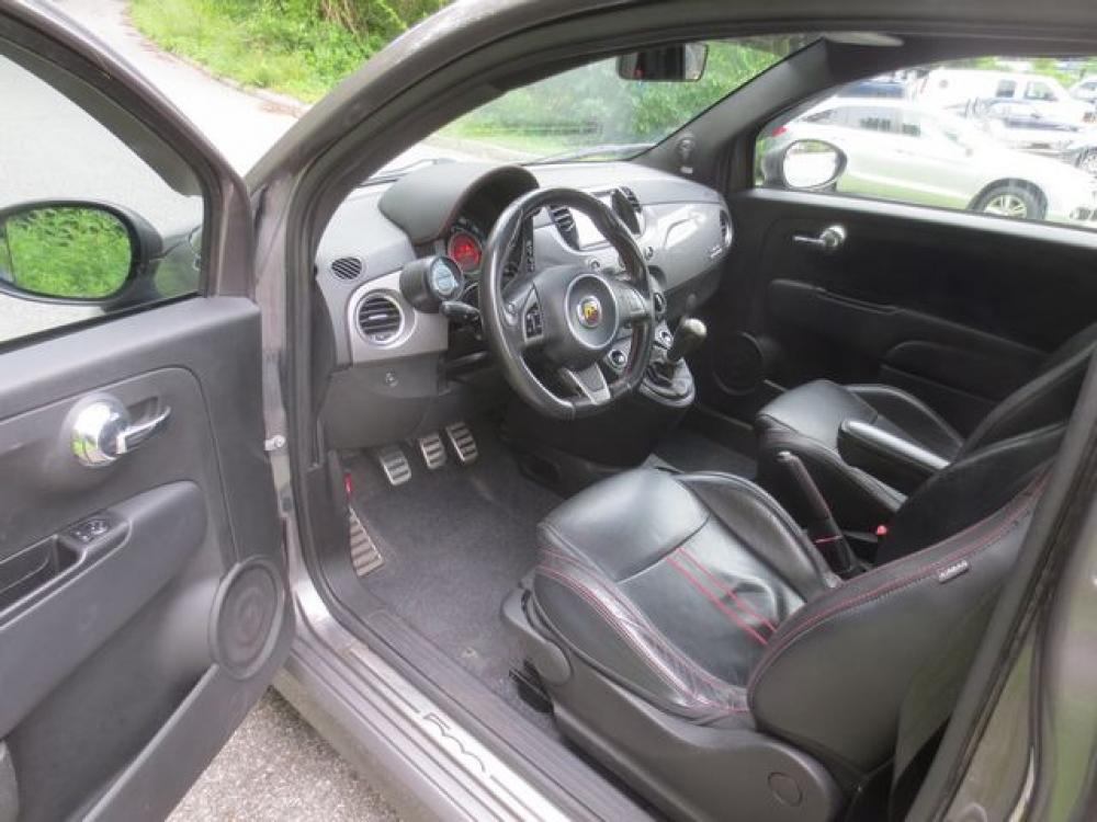 2013 Gray /Black Fiat 500 Abarth Hatchback (3C3CFFFH2DT) with an 1.4L L4 engine, 5-Speed Manual transmission, located at 270 US Route 6, Mahopac, NY, 10541, (845) 621-0895, 41.349022, -73.755280 - Photo #6