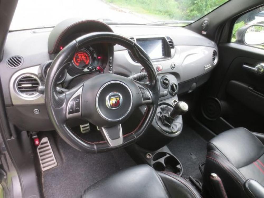 2013 Gray /Black Fiat 500 Abarth Hatchback (3C3CFFFH2DT) with an 1.4L L4 engine, 5-Speed Manual transmission, located at 270 US Route 6, Mahopac, NY, 10541, (845) 621-0895, 41.349022, -73.755280 - Photo #8