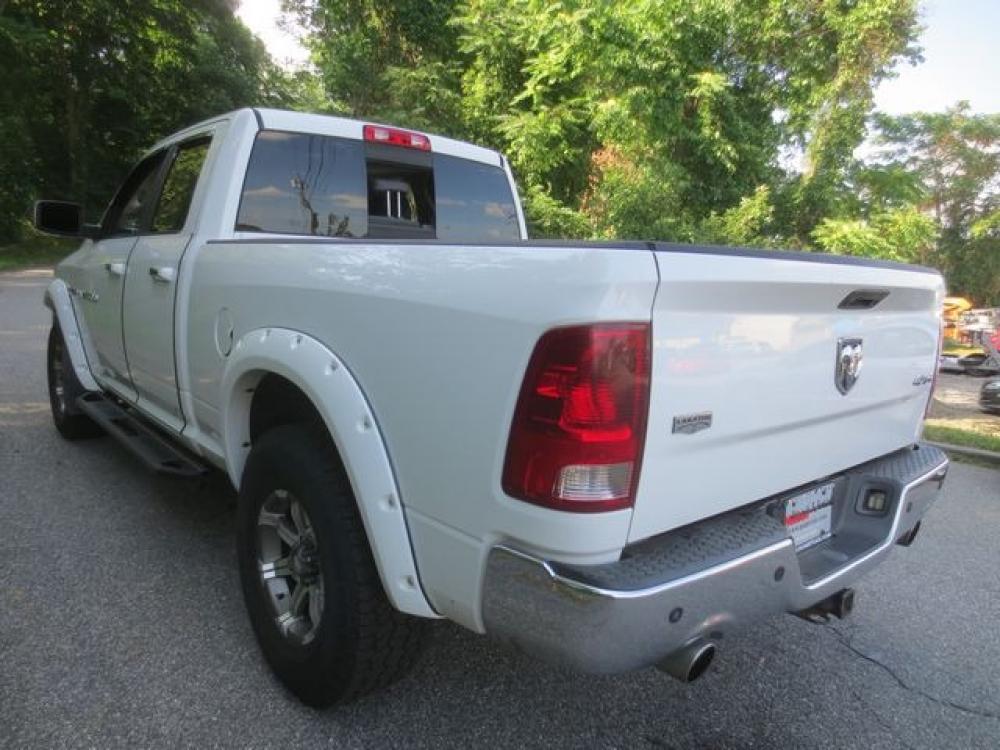 2011 White /Gray Dodge Ram 1500 Laramie (1D7RV1GT7BS) with an 5.7L V8 OHV 16V engine, 5-Speed Automatic transmission, located at 270 US Route 6, Mahopac, NY, 10541, (845) 621-0895, 41.349022, -73.755280 - Photo #4
