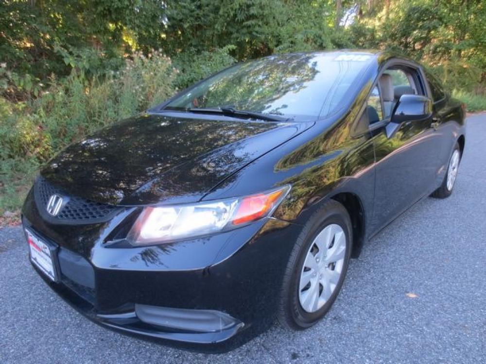 2012 Black /Gray Honda Civic LX Coupe 5-Speed AT (2HGFG3B55CH) with an 2.3L L4 SOHC 16V engine, 5-Speed Automatic transmission, located at 270 US Route 6, Mahopac, NY, 10541, (845) 621-0895, 41.349022, -73.755280 - Photo #0