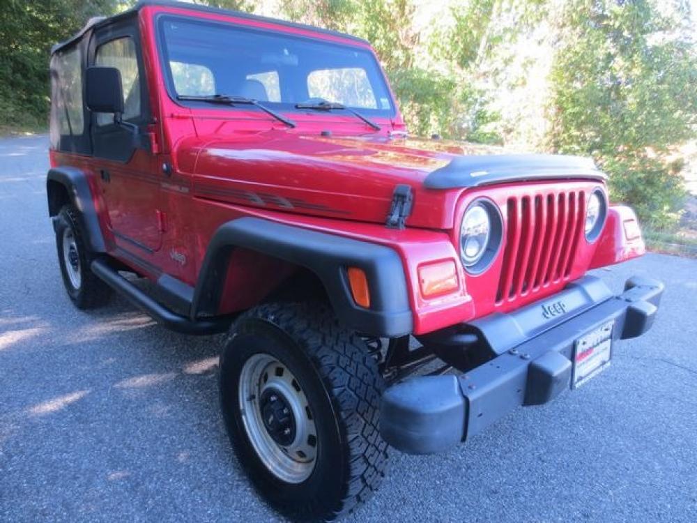 1998 Red /Gray Jeep Wrangler SE (1J4FY29P8WP) with an 2.5L L4 OHV 8V engine, 5 SPEED MANUAL transmission, located at 270 US Route 6, Mahopac, NY, 10541, (845) 621-0895, 41.349022, -73.755280 - Photo #1