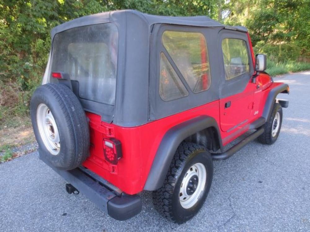 1998 Red /Gray Jeep Wrangler SE (1J4FY29P8WP) with an 2.5L L4 OHV 8V engine, 5 SPEED MANUAL transmission, located at 270 US Route 6, Mahopac, NY, 10541, (845) 621-0895, 41.349022, -73.755280 - Photo #3