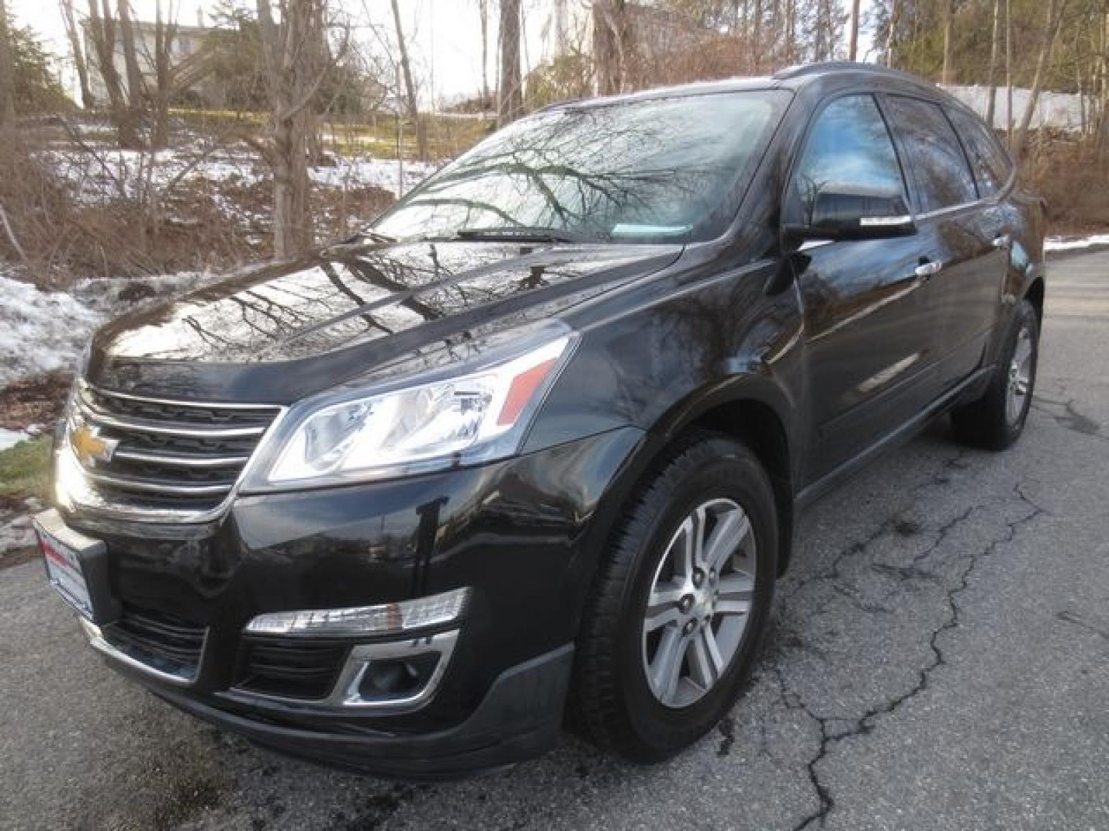 2017 Black /Black Chevrolet Traverse LT (1GNKVGKD8HJ) with an 3.6L V6 engine, 6A transmission, located at 270 US Route 6, Mahopac, NY, 10541, (845) 621-0895, 41.349022, -73.755280 - Photo #0