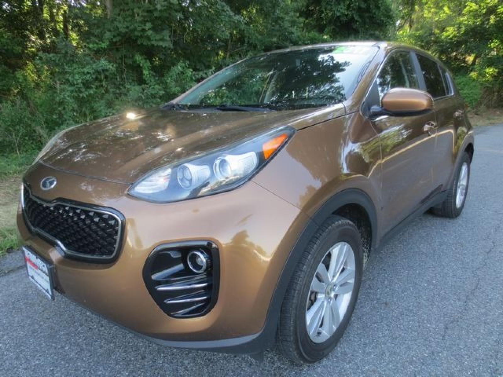 2017 Tan /Black Kia Sportage LX AWD (KNDPMCAC4H7) with an 2.4L V6 DOHC 24V engine, 6A transmission, located at 270 US Route 6, Mahopac, NY, 10541, (845) 621-0895, 41.349022, -73.755280 - Photo #0