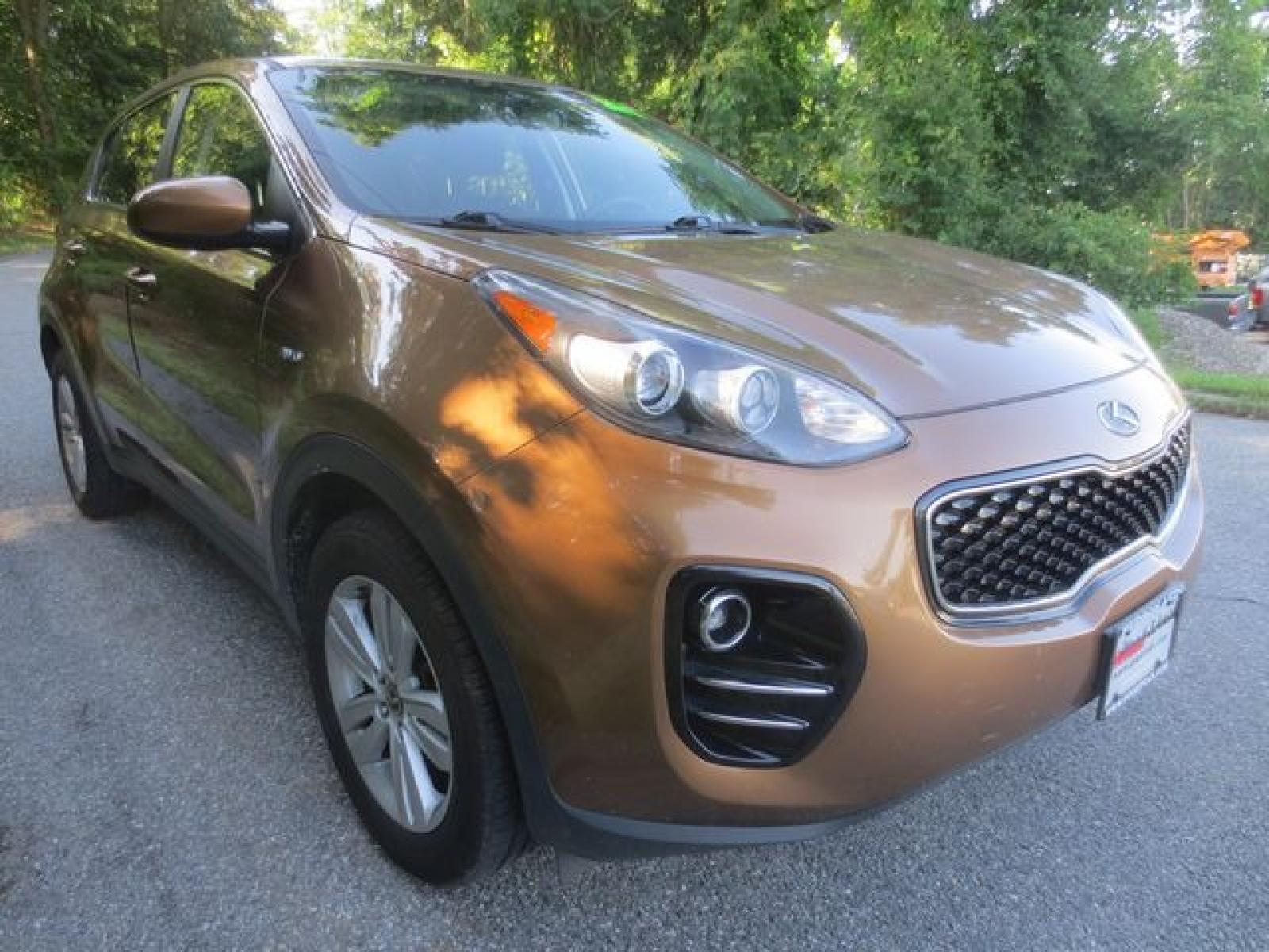 2017 Tan /Black Kia Sportage LX AWD (KNDPMCAC4H7) with an 2.4L V6 DOHC 24V engine, 6A transmission, located at 270 US Route 6, Mahopac, NY, 10541, (845) 621-0895, 41.349022, -73.755280 - Photo #1