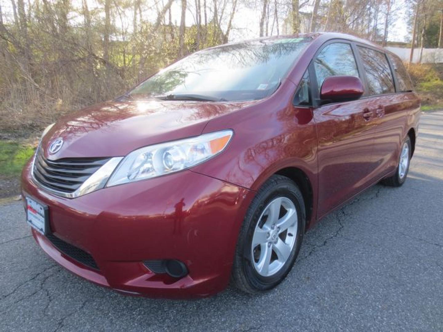 2012 Red /Gray Toyota Sienna LE (5TDKK3DC3CS) with an 3.5L v6 engine, Automatic transmission, located at 270 US Route 6, Mahopac, NY, 10541, (845) 621-0895, 41.349022, -73.755280 - Photo#0