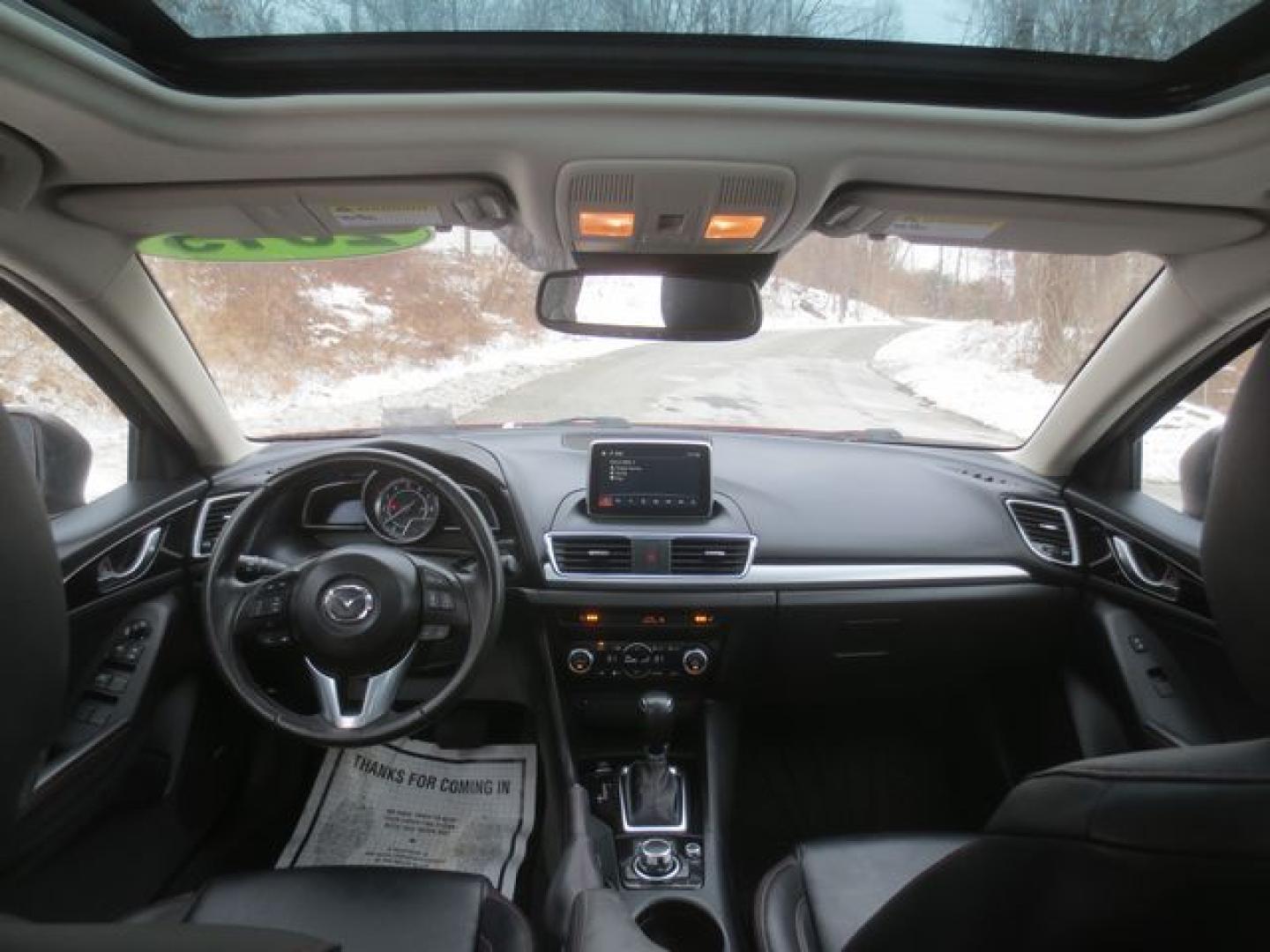 2015 Red /Black Mazda MAZDA3 S Grand Touring (JM1BM1M37F1) with an 2.5L L4 DOHC 16V engine, 6-Speed Automatic transmission, located at 270 US Route 6, Mahopac, NY, 10541, (845) 621-0895, 41.349022, -73.755280 - Photo#7