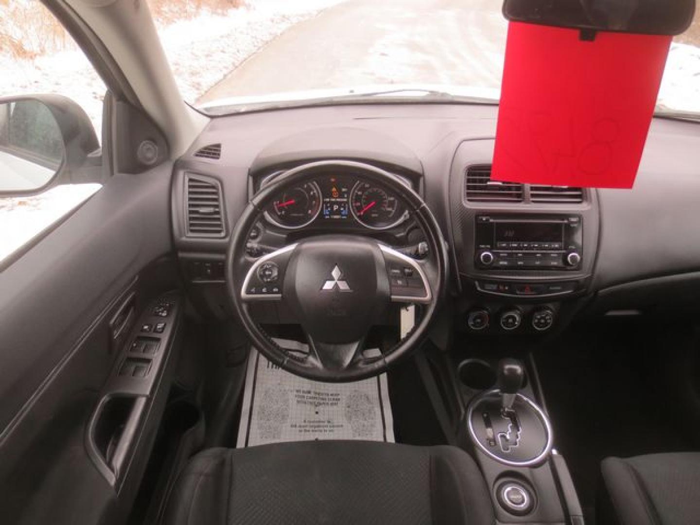 2015 White /Black Mitsubishi Outlander Sport ES (4A4AR3AW4FE) with an 2.4L L4 DOHC 16V engine, Automatic transmission, located at 270 US Route 6, Mahopac, NY, 10541, (845) 621-0895, 41.349022, -73.755280 - Photo#18