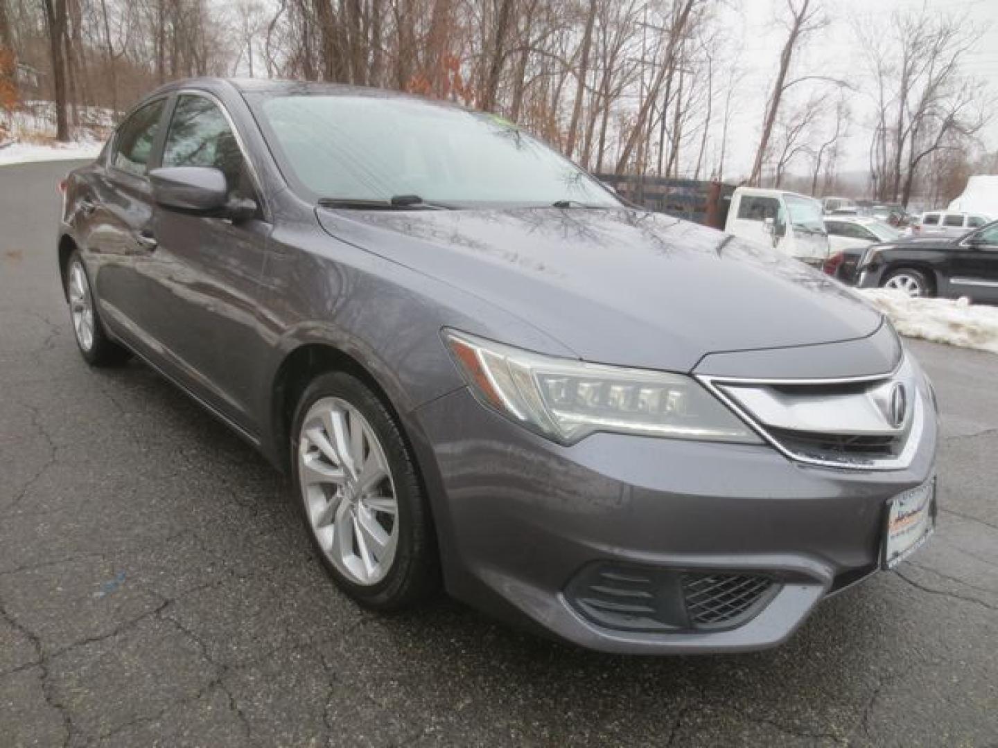 2017 Gray /Black Acura ILX AcuraWatch Plus Package (19UDE2F30HA) with an 2.0L L4 16V DOHC engine, Automatic transmission, located at 270 US Route 6, Mahopac, NY, 10541, (845) 621-0895, 41.349022, -73.755280 - Photo#1