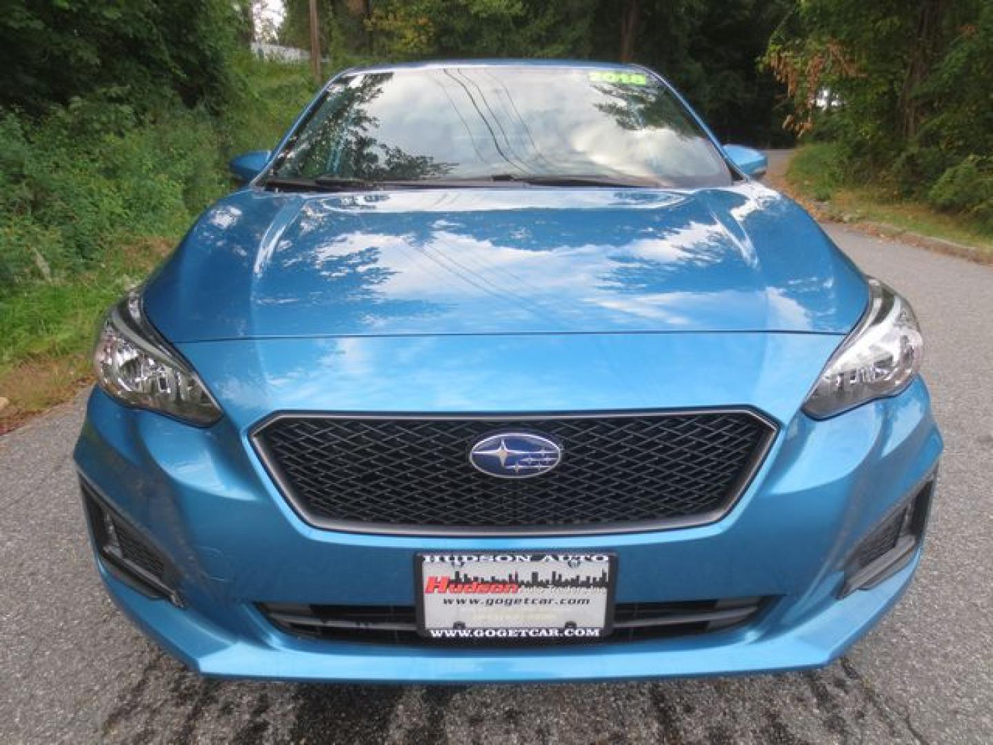 2018 Blue /Black Subaru Impreza 2.0i Sport (4S3GKAK66J3) with an 2.0L H4 DOHC 16V engine, Automatic transmission, located at 270 US Route 6, Mahopac, NY, 10541, (845) 621-0895, 41.349022, -73.755280 - Photo#2