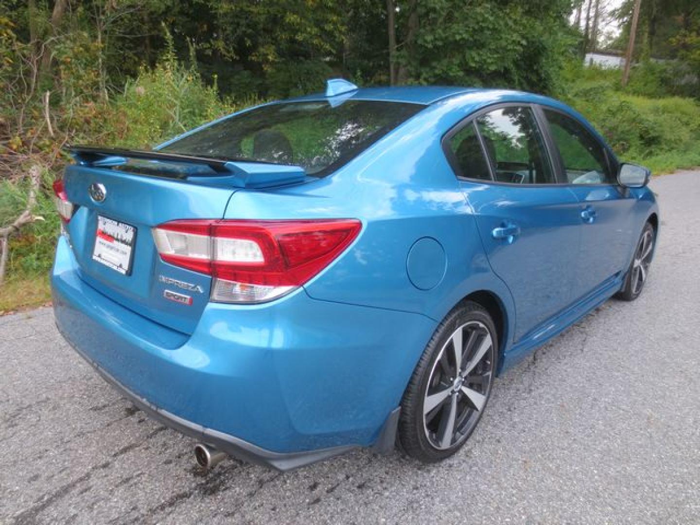 2018 Blue /Black Subaru Impreza 2.0i Sport (4S3GKAK66J3) with an 2.0L H4 DOHC 16V engine, Automatic transmission, located at 270 US Route 6, Mahopac, NY, 10541, (845) 621-0895, 41.349022, -73.755280 - Photo#3