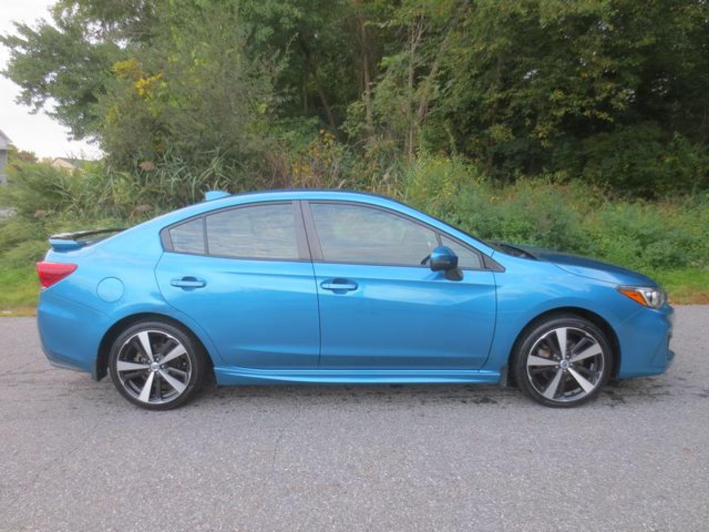 2018 Blue /Black Subaru Impreza 2.0i Sport (4S3GKAK66J3) with an 2.0L H4 DOHC 16V engine, Automatic transmission, located at 270 US Route 6, Mahopac, NY, 10541, (845) 621-0895, 41.349022, -73.755280 - Photo#10