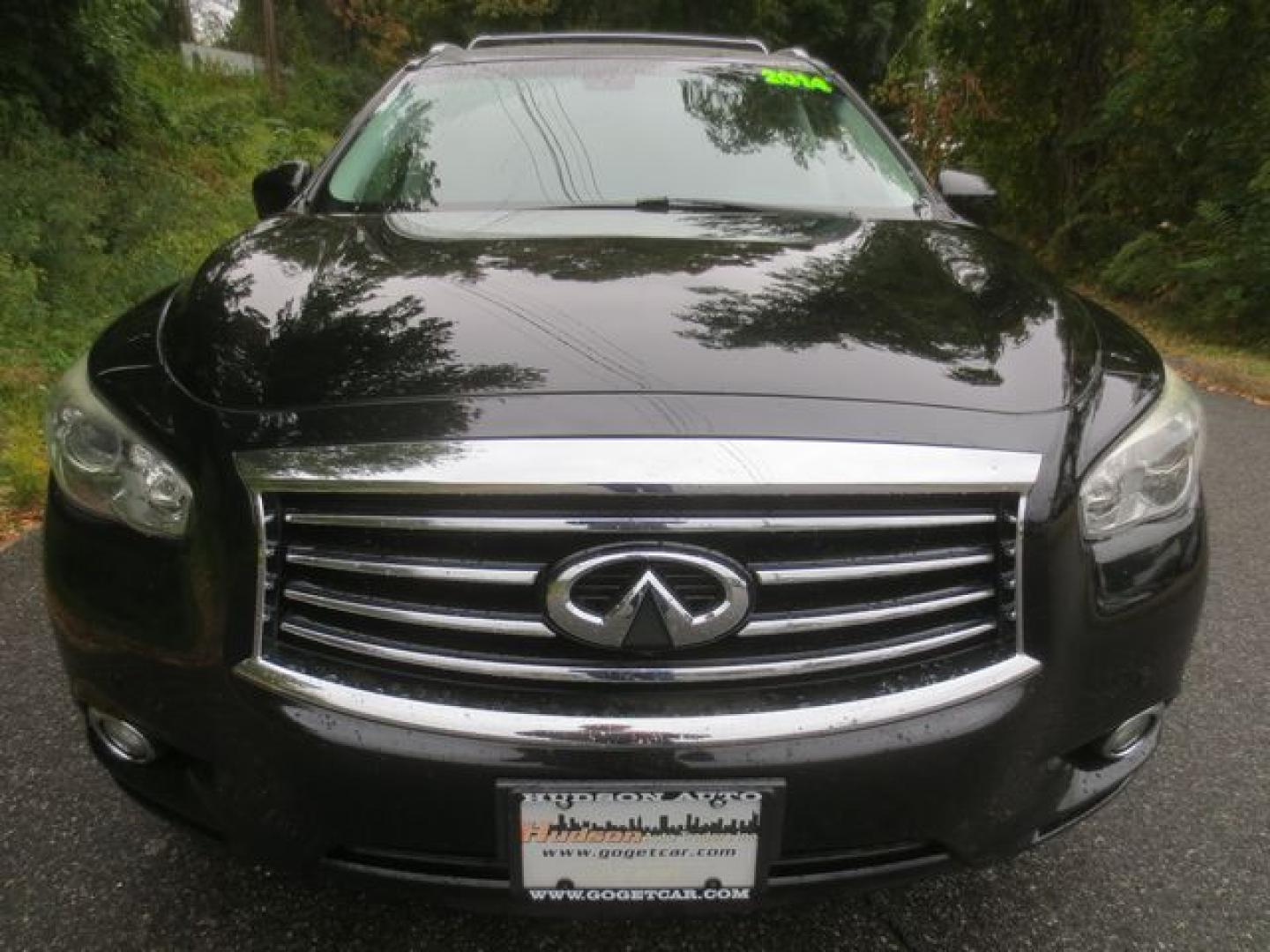 2014 Black /Black Infiniti QX Base AWD (5N1AL0MM0EC) with an 3.5L V6 DOHC 24V engine, Continuously Variable Transmission transmission, located at 270 US Route 6, Mahopac, NY, 10541, (845) 621-0895, 41.349022, -73.755280 - Photo#2