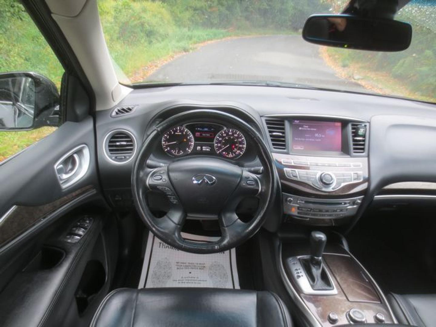 2014 Black /Black Infiniti QX Base AWD (5N1AL0MM0EC) with an 3.5L V6 DOHC 24V engine, Continuously Variable Transmission transmission, located at 270 US Route 6, Mahopac, NY, 10541, (845) 621-0895, 41.349022, -73.755280 - Photo#8