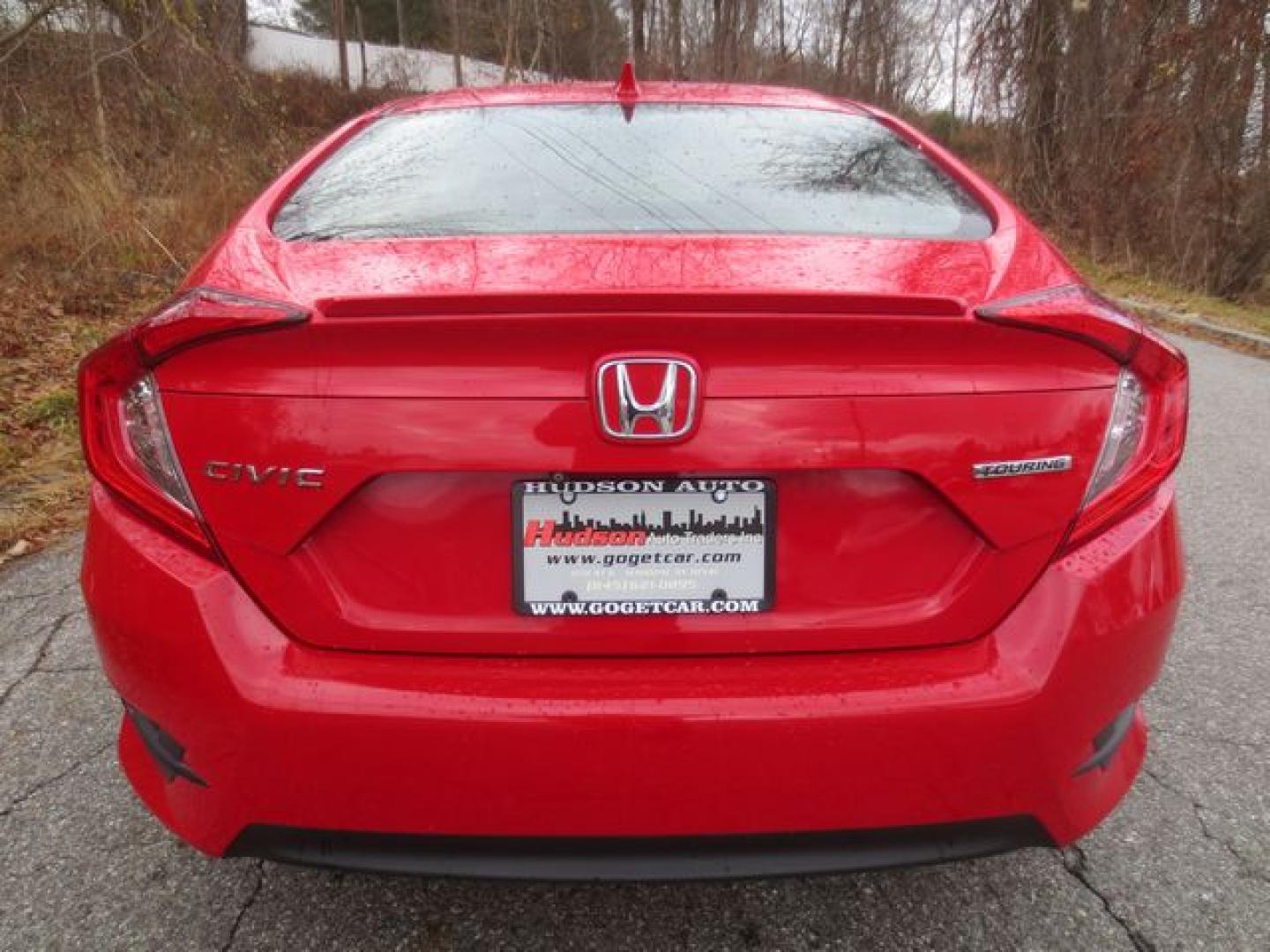 2017 Red /Black Honda Civic Touring (2HGFC1F95HH) with an 1.5L L4 DOHC 16V TURBO engine, Automatic transmission, located at 270 US Route 6, Mahopac, NY, 10541, (845) 621-0895, 41.349022, -73.755280 - Photo#5