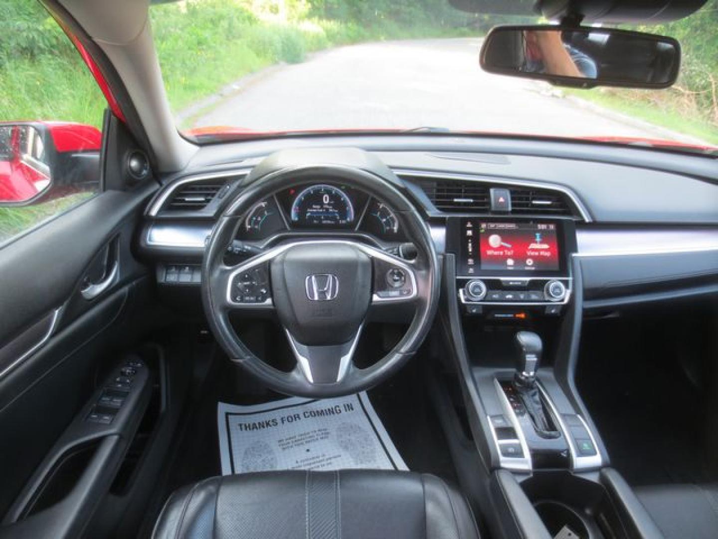 2017 Red /Black Honda Civic Touring (2HGFC1F95HH) with an 1.5L L4 DOHC 16V TURBO engine, Automatic transmission, located at 270 US Route 6, Mahopac, NY, 10541, (845) 621-0895, 41.349022, -73.755280 - Photo#8