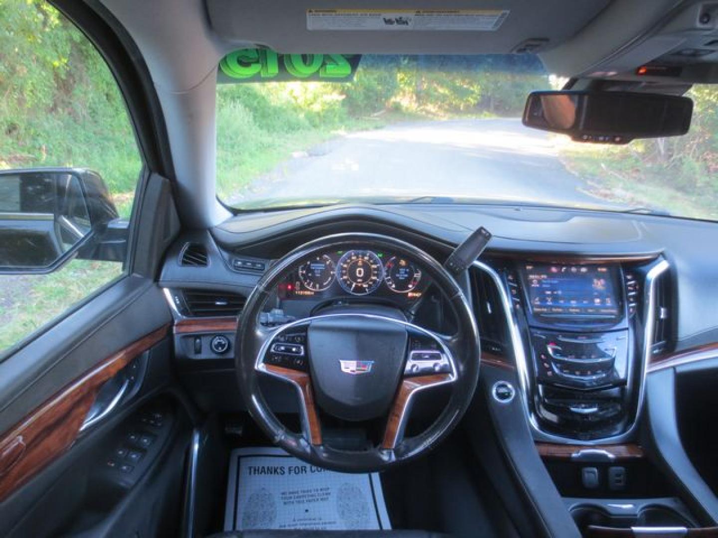 2015 Black /Black Cadillac Escalade Luxury 4WD (1GYS4MKJ7FR) with an 6.2L V8 OHV 16V FFV engine, 8-Speed Automatic transmission, located at 270 US Route 6, Mahopac, NY, 10541, (845) 621-0895, 41.349022, -73.755280 - Photo#9