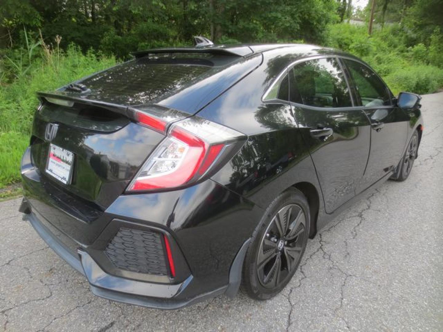 2018 Black /Black Honda Civic EX (SHHFK7H52JU) with an 2.0L L4 DOHC 16V TURBO engine, Automatic transmission, located at 270 US Route 6, Mahopac, NY, 10541, (845) 621-0895, 41.349022, -73.755280 - Photo#3