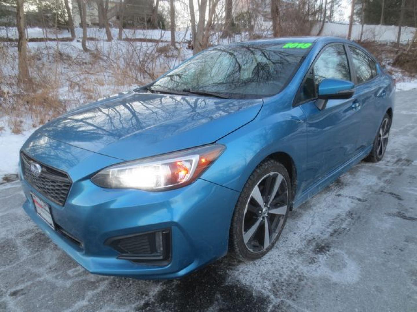 2018 Blue /Black Subaru Impreza 2.0i Sport (4S3GKAM66J3) with an 2.0L H4 DOHC 16V engine, Automatic transmission, located at 270 US Route 6, Mahopac, NY, 10541, (845) 621-0895, 41.349022, -73.755280 - Photo#0