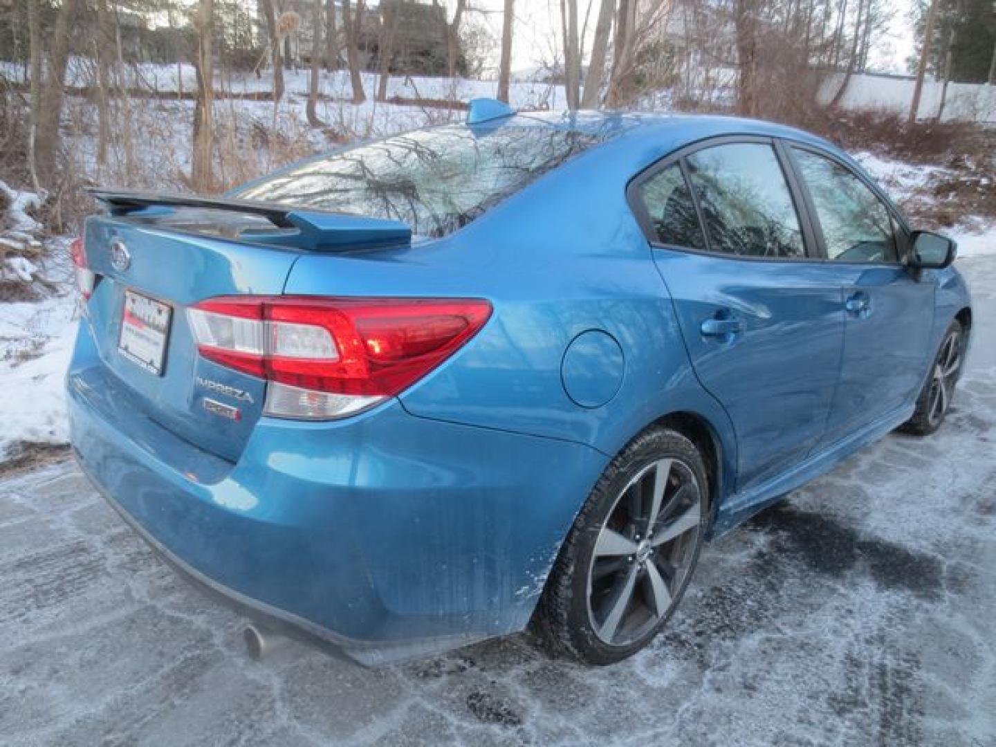 2018 Blue /Black Subaru Impreza 2.0i Sport (4S3GKAM66J3) with an 2.0L H4 DOHC 16V engine, Automatic transmission, located at 270 US Route 6, Mahopac, NY, 10541, (845) 621-0895, 41.349022, -73.755280 - Photo#3