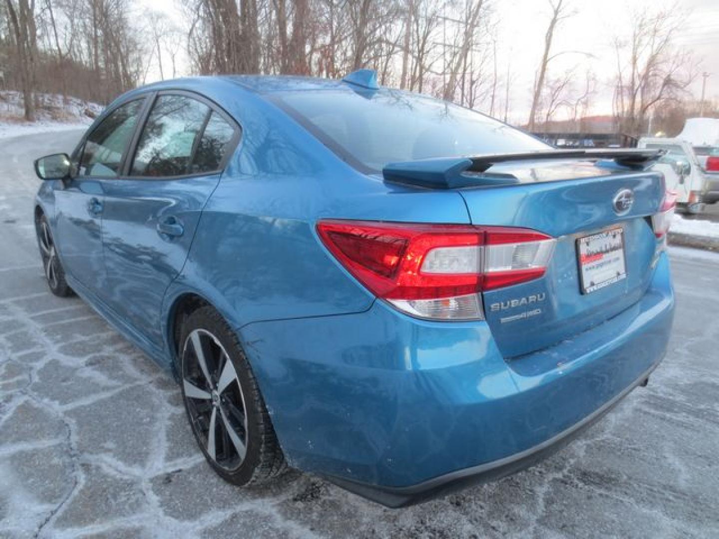 2018 Blue /Black Subaru Impreza 2.0i Sport (4S3GKAM66J3) with an 2.0L H4 DOHC 16V engine, Automatic transmission, located at 270 US Route 6, Mahopac, NY, 10541, (845) 621-0895, 41.349022, -73.755280 - Photo#4