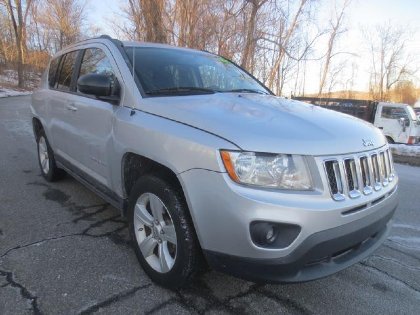 2012 Silver /Black Jeep Compass Latitude (1C4NJDEB5CD) with an 2.4L L4 DOHC 16V engine, Automatic transmission, located at 270 US Route 6, Mahopac, NY, 10541, (845) 621-0895, 41.349022, -73.755280 - Photo#1