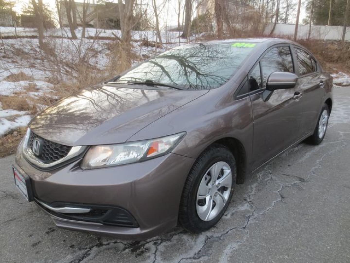 2014 Tan /Beige Honda Civic LX (19XFB2F51EE) with an 1.8L L4 SOHC 16V engine, Automatic transmission, located at 270 US Route 6, Mahopac, NY, 10541, (845) 621-0895, 41.349022, -73.755280 - Photo#0
