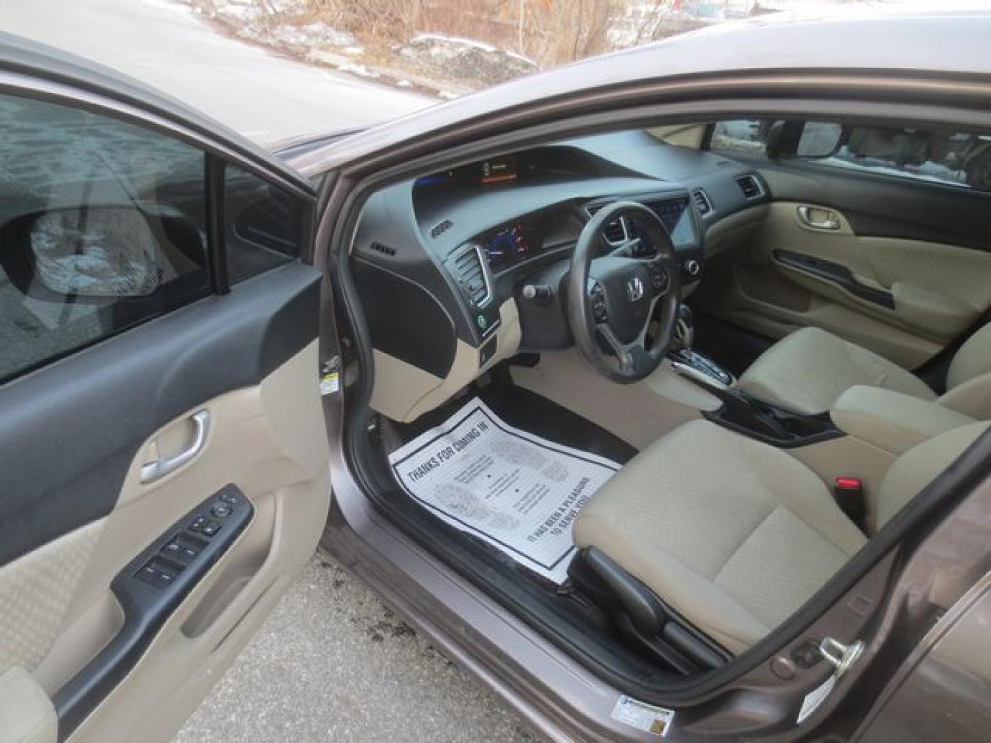 2014 Tan /Beige Honda Civic LX (19XFB2F51EE) with an 1.8L L4 SOHC 16V engine, Automatic transmission, located at 270 US Route 6, Mahopac, NY, 10541, (845) 621-0895, 41.349022, -73.755280 - Photo#6
