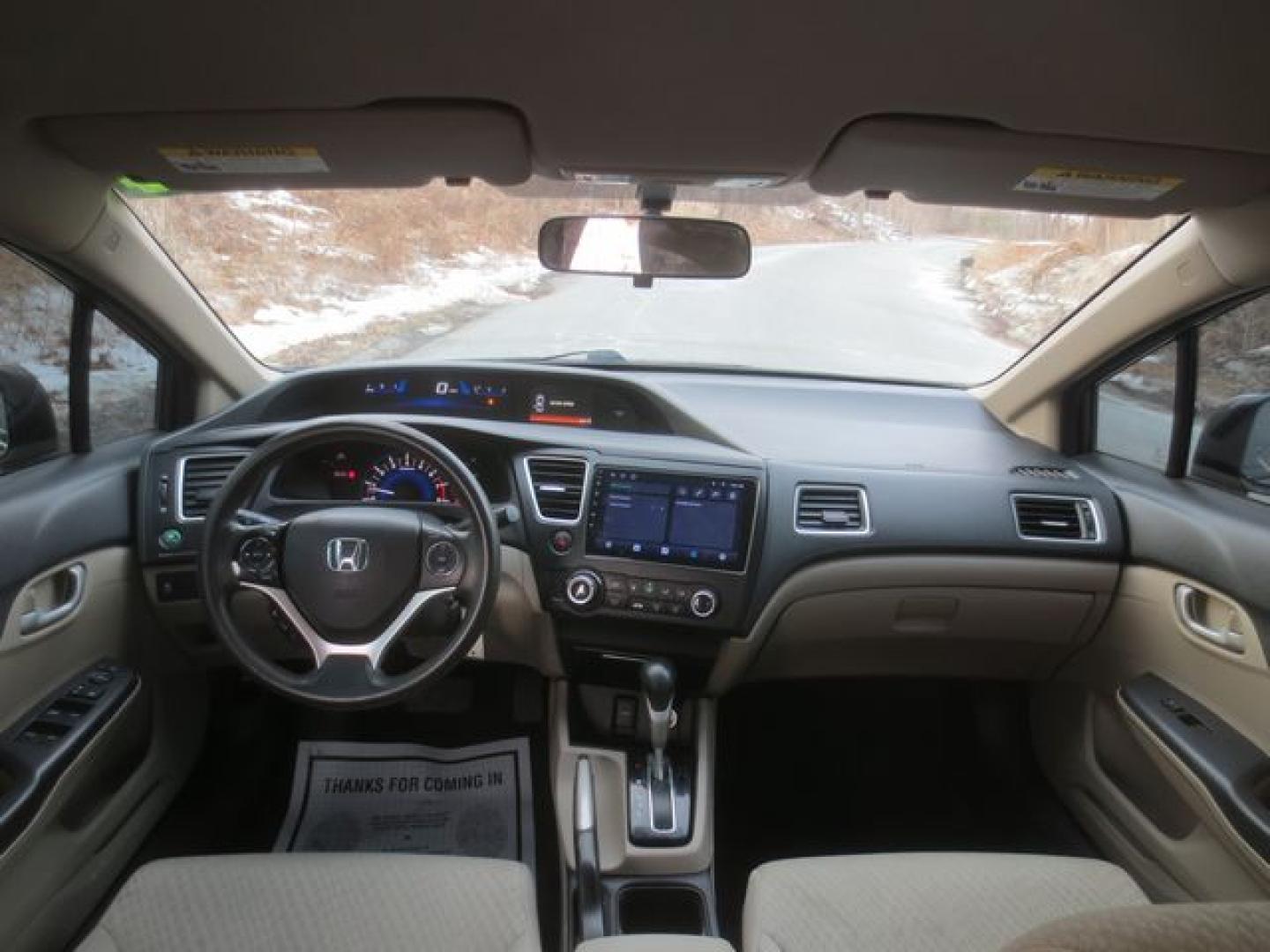 2014 Tan /Beige Honda Civic LX (19XFB2F51EE) with an 1.8L L4 SOHC 16V engine, Automatic transmission, located at 270 US Route 6, Mahopac, NY, 10541, (845) 621-0895, 41.349022, -73.755280 - Photo#7