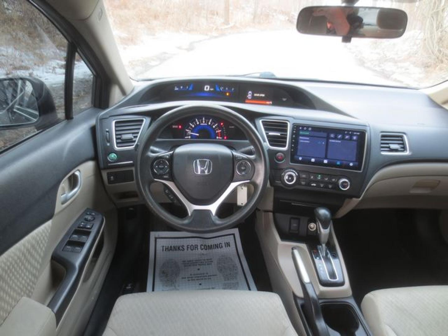 2014 Tan /Beige Honda Civic LX (19XFB2F51EE) with an 1.8L L4 SOHC 16V engine, Automatic transmission, located at 270 US Route 6, Mahopac, NY, 10541, (845) 621-0895, 41.349022, -73.755280 - Photo#8