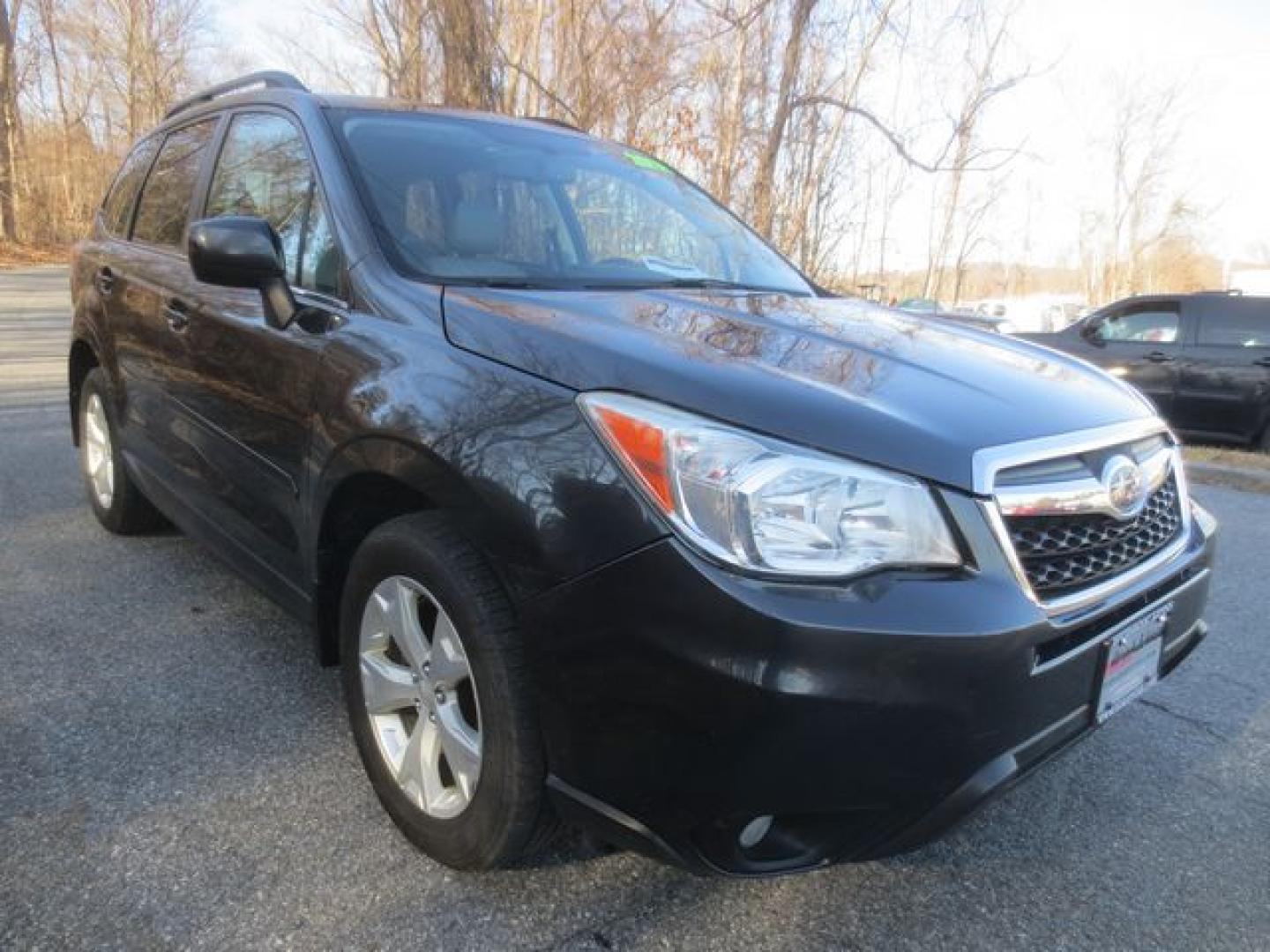 2014 Gray /Tan Subaru Forester 2.5i Limited (JF2SJAHC1EH) with an 2.5L H4 SOHC 16V engine, 6-Speed Automatic transmission, located at 270 US Route 6, Mahopac, NY, 10541, (845) 621-0895, 41.349022, -73.755280 - Photo#1