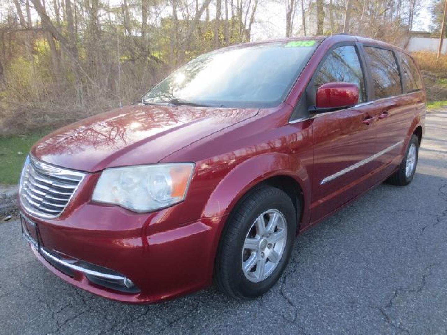 2013 Red /Black Chrysler Town & Country Touring (2C4RC1BG4DR) with an 3.6L V6 DOHC 24V engine, 6-Speed Automatic transmission, located at 270 US Route 6, Mahopac, NY, 10541, (845) 621-0895, 41.349022, -73.755280 - Photo#0